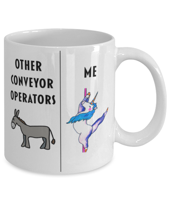 Funny Conveyor Operator Coffee Mug, Gift for Conveyor Operator, Gag Gift for Conveyor Operator, Unique Gift for Conveyor Operator, Cheap Conveyor Operator Gift, Donkey Unicorn Mug