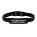 Surgeon's Gift Idea - Funny Quote Interlaced Leather Bracelet for Men, Birthday Unique Gifts from Friends, Coworkers, Family - Image 1