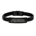 Funny Sheriff Deputy Gifts for Men - Interlaced Leather Bracelet with 'I May Be A Sheriff Deputy, But I Can't Fix Stupid People.' Quote, Perfect for Christmas Unique Gifts from Friends to Family - Image 1