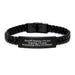 Sheriff Deputy Gifts from Men, Funny Interlaced Leather Bracelet, Christmas Unique Gifts for Sheriff Deputy, 'I'm Not Arguing. I'm Just Explaining Why I'm Right.' - Image 1