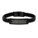 Funny Driver Gifts for Men Valentine's Unique Interlaced Leather Bracelets with Quote - Gifts from Family, Friends to Driver - Image 1
