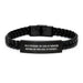 Funny Physician Gifts from Men, Inspirational Interlaced Leather Bracelet for Physicians, Unique Father's Day Unique Gifts for Physician Friends Family - Image 1