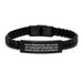 Funny Physician Gifts from Men to Physician Friends - Sarcasm Level Adjustable Interlaced Leather Bracelet for Physician on Father's Day - Image 1