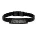 Urban Planner Sarcasm Humor Funny Gift for Mom Mother's Day Interlaced Leather Bracelet from Husband - Image 1