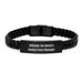 Gifts for Case Managers, Funny Quote Interlaced Leather Bracelet, Officially The World's Coolest Case Manager, Unique Gifts for Mom on Mother's Day - Image 1