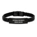 Funny Doctor Gifts from Family, Officially The World's Coolest Doctor Interlaced Leather Bracelet for Men, Unique Father's Day Presents - Image 1