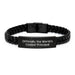 Gifts from Men for Principal, Funny 'Officially The World's Coolest Principal' Interlaced Leather Bracelet, Unique Mother's Day Unique Gifts - Image 1