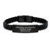 Funny Yoga Instructor Gifts for Men - Unique Mother's Day Unique Gifts from Men to Yoga Instructor - Interlaced Leather Bracelet Gift - Image 1