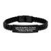 Funny Auditor Gift, Interlaced Leather Bracelet for Men, Unique Father's Day Unique Gifts from Family, 'I Am An Auditor. To Save Time Let's Just Assume I'm Never Wrong.' - Image 1