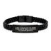 Funny Chemist Gifts for Men, Interlaced Leather Bracelet - Gifts from Dad to Son on Father's Day, Unique Quote 'I Am A Chemist. To Save Time Let's Just Assume I'm Never Wrong.' - Image 1