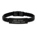 Funny Attendant Gifts from Men, Unique Interlaced Leather Bracelet for Attendant on Father's Day, Best Effin' Attendant Ever Quote - Image 1
