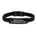 Funny Attendant Gifts for Men, Best Effin' Attendant Ever Interlaced Leather Bracelet, Unique Father's Day Unique Gifts from Men - Image 1