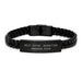 Funny Marketing Manager Gifts for Men, Best Effin' Marketing Manager Ever, Interlaced Leather Bracelet, Unique Father's Day Unique Gifts from Friends - Image 1