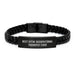 Funny Occupational Therapist Gifts for Men, Women, or Coworkers - Best Effin' Occupational Therapist Ever Interlaced Leather Bracelet for Mother's Day Unique Gifts from Family, Friends - Image 1