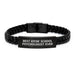 Funny School Psychologist Gifts from Friends - Best Effin' School Psychologist Ever Interlaced Leather Bracelet for Graduation Unique Gifts - Image 1