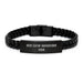 Funny Supervisor Gifts from Friends, Best Effin' Supervisor Ever Interlaced Leather Bracelet for Men, Graduation Unique Gifts for Supervisor - Image 1