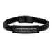 Funny Game Warden Gifts from Friends to Game Wardens on Father's Day - Interlaced Leather Bracelet for Men, Game Warden Quote - Image 1