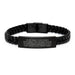 Funny Game Warden Gifts for Men from Family, Engraved Interlaced Leather Bracelet with Stainless Steel, Mother's Day Unique Gifts - Image 1