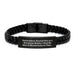 Embroidery Inspiration Gifts from Friends for Women Interlaced Leather Bracelet, Funny Quote, Stainless Steel Engraved, Graduation Unique Gifts - Image 1