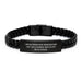 Unique Operations Manager Dad Gifts from Family, Operations Manager Graduation Unique Gifts for Men, I Am An 'Operations Manager Dad' Inspired Interlaced Leather Bracelet - Image 1