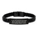 Assistant Principal Mom Gifts, Funny Graduation Interlaced Leather Bracelet for Assistant Principal, Gifts from Friends and Family - Image 1