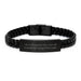 Graduation Unique Gifts from Mom for Chiropractor Friends, 'I Am A Chiropractor Mom' Interlaced Leather Bracelet - Image 1