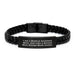Medical Assistant Gifts from Mom, Interlaced Leather Bracelet for Graduation, I Am A Medical Assistant Mom - Just Like A Normal Mom Except Much Cooler. - Image 1