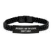 Funny Cook Gifts for Men, Interlaced Leather Bracelet with Quote, Graduation Unique Gifts from Friends, Boy's Best Cook - Image 1