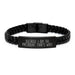 Funny President Quote Interlaced Leather Bracelet Gifts from Friends, President Inspired Motivational Men's Accessories, Unique Graduation Unique Gifts for Him - Image 1