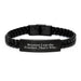Trucker Interlaced Leather Bracelet Funny Graduation Gifts from Friends for Trucker - Image 1