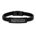 Funny Flight Attendant Gifts, Inspirational Interlaced Leather Bracelet, Graduation Unique Gifts for Flight Attendant, Men, Women, Friends, Coworkers, Family, 'Amazing F--king Flight Attendant' Quote - Image 1
