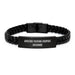 Gifts from Friends for Graphic Designer Graduation Unique Interlaced Leather Bracelet, Funny Quote 'Amazing F--king Graphic Designer' - Men's Fashion Accessories - Image 1