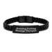 Funny Graduation Gifts for Massage Therapist, 'Amazing F--king Massage Therapist' Interlaced Leather Bracelet for Men or Women from Friends, Coworkers, or Family - Image 1