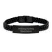 Funny Truck Driver Gifts for Men, Inspirational Interlaced Leather Bracelet with Stainless Steel and PU Leather, Gifts from Friends to Truck Driver Graduates - Image 1