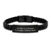 Sexy Manager Interlaced Leather Bracelet Gifts from Men to Manager, Birthday Unique Presents for Him - Image 1