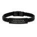 Sexy Sheriff Engraved Interlaced Leather Bracelets, Funny Sheriff Gifts for Men, Sheriff Graduation Unique Gifts from Friends - Image 1