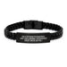 Funny Psychiatrist Interlaced Leather Bracelet Gifts from Friends to Men on Graduation Day - Image 1