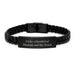 Funny Ocicat Gifts for Men Graduation Unique Gifts from Friends, Interlaced Leather Bracelet for Ocicat Enthusiasts, I Like A Handful Of Humans And My Ocicat Quote - Image 1