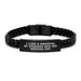 Funny Sphynx Cat Gifts for Men, Women, Family, Friends - Interlaced Leather Bracelet with Quote 'I Like A Handful Of Humans And My Sphynx Cat' - Graduation Unique Gifts from Friends to Family - Image 1