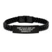Funny Biologist Gifts for Men - Keep Calm Let Biologist Handle It Interlaced Leather Bracelet for Graduate Biologist - Image 1
