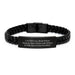 Funny Quotes for Oral Surgeon, Graduation Unique Gifts for Men, Interlaced Leather Bracelet with Stainless Steel and PU Leather, Gifts from Friends, Caution from a Retired Oral Surgeon - Image 1