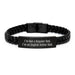 English Setter Dad's Funny Graduation Gift Idea - Interlaced Leather Bracelet for Men Gifts from Dad to English Setter Dog Lover - Image 1
