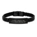 French Bulldog Dad Gifts from Men to Friends Unique Leather Bracelet for Graduation - Image 1
