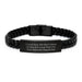 Funny Dispatcher Gifts from Friends for Men Christmas Unique Interlaced Leather Bracelet, Engraved Stainless Steel, PU Leather, Favorite Dispatcher Quote, 7.87 inch Length, Stylish and Versatile - Image 1