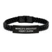 World's Greatest Court Clerk Interlaced Leather Bracelet, Funny Quote Gifts from Men to Court Clerk for Birthday Unique Gifts - Image 1