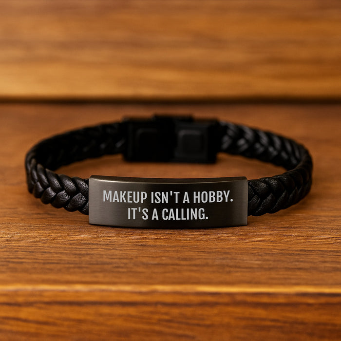 Inspirational Makeup Gifts for Women - Mother's Day Unique Interlaced Leather Bracelets for Makeup Lovers - Gifts from Men to Women - Image 2