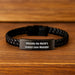 Gifts for Case Managers, Funny Quote Interlaced Leather Bracelet, Officially The World's Coolest Case Manager, Unique Gifts for Mom on Mother's Day - Image 2
