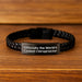 Chiropractor Gifts for Men - Funny Quote Interlaced Leather Bracelet - Gifts from Family to Father's Day Unique Gift for Chiropractor - Image 2