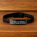 Funny Quote School Bus Driver Gifts from Dad on Father's Day - Interlaced Leather Bracelet for Men - Officially The World's Coolest School Bus Driver - Image 2