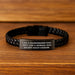 Funny Hairdresser Gifts for Men Dad Haircut Stylist Interlaced Leather Bracelet, Gifts from Dad to Hairdresser Graduation Unique Gifts, Stylish Leather Bracelet for Hairdresser - Image 2